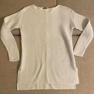 Vince Camuto Women’s Cream Ribbed Knit Sweater
